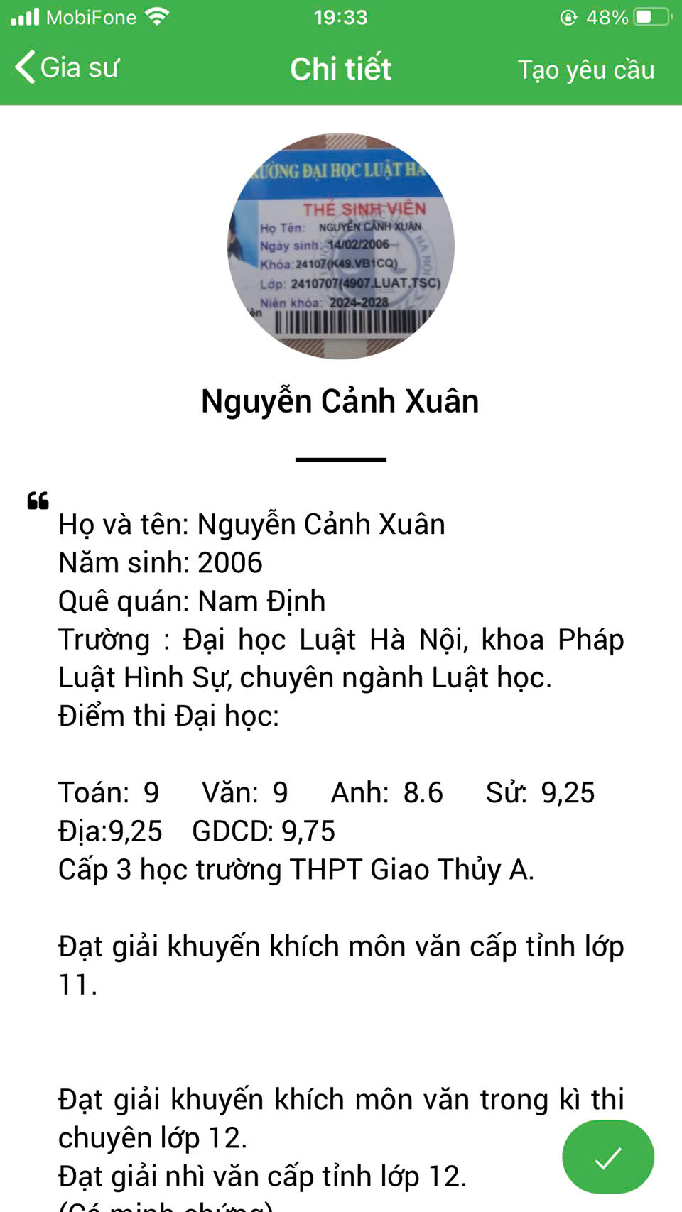 dạy kèm tại hà nội